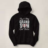 Das ist mein Enkel da draußen Baseball Großmutter Hoodie (Design vorne)