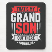 Das ist mein Enkel da draußen Baseball Mousepad (Vorne)