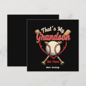 Das ist mein Enkel da draußen Baseball Oma Funny Einladung (Vorne/Hinten)