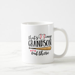 Das ist mein Enkel da draußen Baseball Oma Squada Kaffeetasse