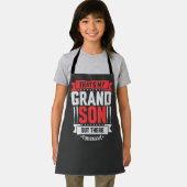 Das ist mein Enkel da draußen Baseball Schürze (Insitu)