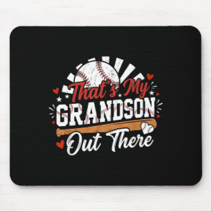 Das ist mein Enkel da draußen Frauen Baseball Oma  Mousepad