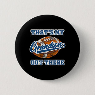 Das ist mein Enkel da draußen Fußball-Cheer Grandm Button