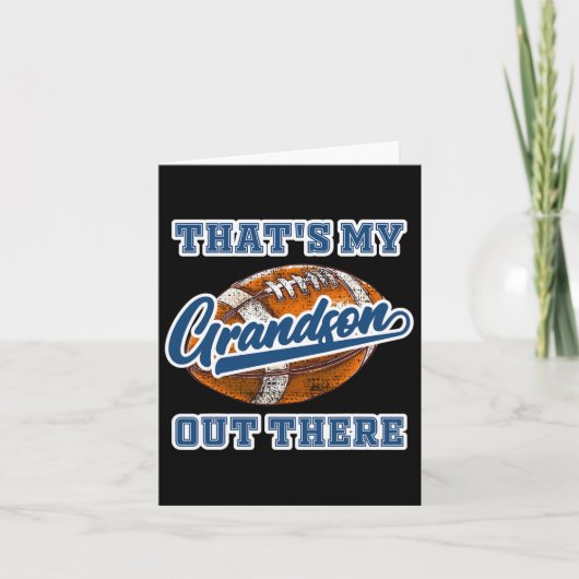 Das ist mein Enkel da draußen Fußball-Cheer Grandm Karte (Vorderseite)