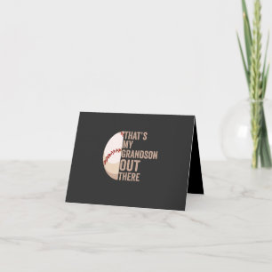 Das ist mein Enkel da draußen Lustiger Baseballfan Einladung