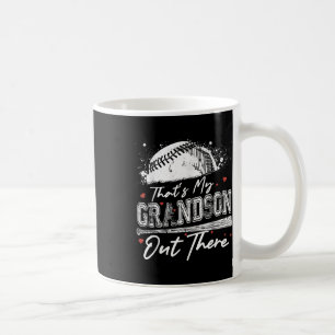 Das ist mein Enkel da draußen Oma Baseball Mothe Kaffeetasse