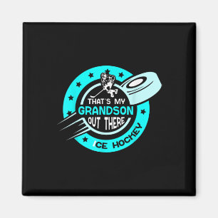 Das ist mein Enkel dort auf dem Eishockeyfeld Spor Magnet