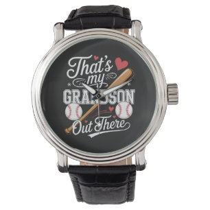 Das ist mein Enkel dort Baseball Armbanduhr