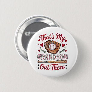 Das ist mein Enkel dort Baseball-Oma  Button