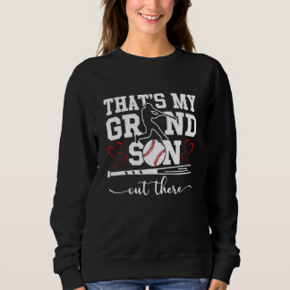 Das ist mein Enkel dort Baseball Oma Motte Sweatshirt