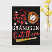 Das ist mein Enkel dort Baseball Oma Mutter Karte (Gelbe Blume)