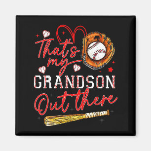 Das ist mein Enkel dort Baseball Oma Mutter Magnet