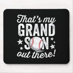 Das ist mein Enkel dort Baseball-Oma T-Shirt Mousepad