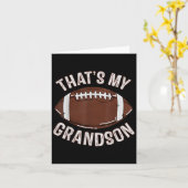 Das ist mein Enkel Fußball Oma Opa Familie Karte (Gelbe Blume)