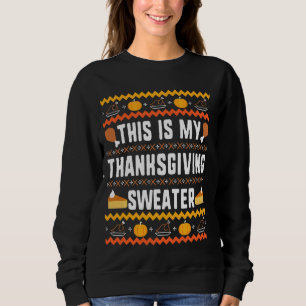 Das ist mein Erntedank Sweater Erntedank Ugly Sweatshirt