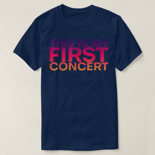 Das ist mein erstes Konzert — T-Shirt (Design vorne)