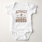 Das ist mein erstes Rodeo Baby Strampler (Vorderseite)