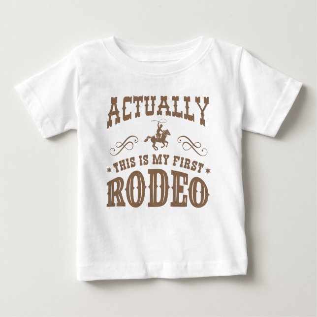 Das ist mein erstes Rodeo Baby T-shirt (Vorderseite)
