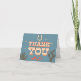 Das ist mein erstes Rodeo Dankeschön Card - klein Dankeskarte