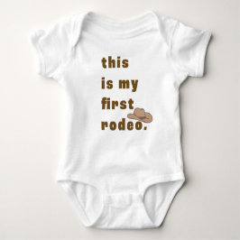 Das ist mein erstes rodeo in braun baby strampler