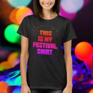 Das Ist Mein Festival-Shirt Farbverlauf T-Shirt