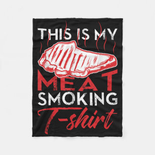 Das ist mein Fleisch Rauchen lustige Grillen Smoke Fleecedecke