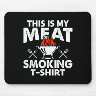 Das ist mein Fleisch rauchen lustige Grillen Smoke Mousepad