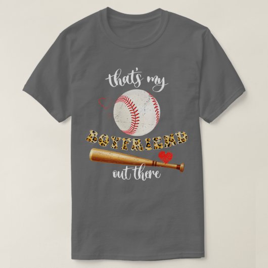 Das ist mein Freund da draußen Baseball T-Shirt (Design vorne)