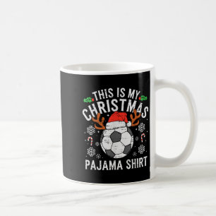 Das ist mein Fußball Weihnachts-Pajama-Shirt Srts  Kaffeetasse
