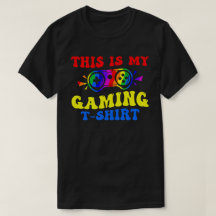 Das ist mein Gaming-Shirt - farbenfroher Funny Gam