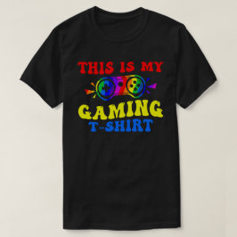 Das ist mein Gaming-Shirt - farbenfroher Funny Gam T-Shirt