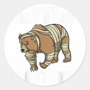 Das ist mein Gay Bear Costume Funny LGBTQ Gay Hall Runder Aufkleber