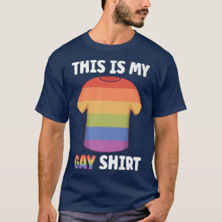Das ist mein Gay Shirt LGBTQ Allein Rainbow Flag L
