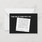 Das ist mein Geburtstag Bruh Mitteilungskarte (Rückseite)