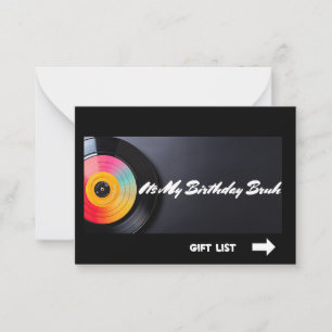 Das ist mein Geburtstag Bruh Mitteilungskarte