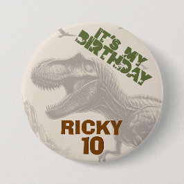 Das ist mein Geburtstag T-rex Dinosaurier Button
