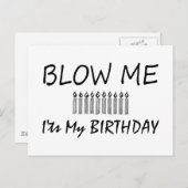 Das ist mein Geburtstagsblut Postkarte (Vorne/Hinten)