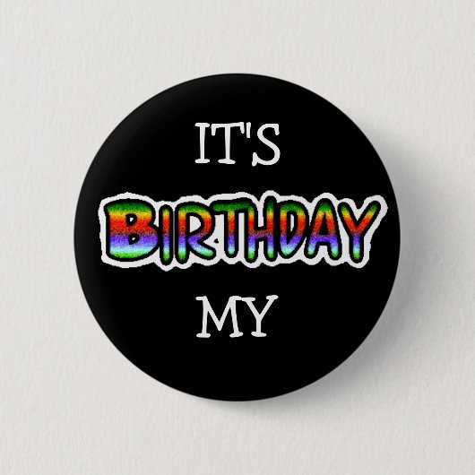 Das ist mein Geburtstagsknopf Button (Vorderseite)