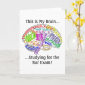 Das ist mein Gehirn...Bar Exam Karte (Gelbe Blume)
