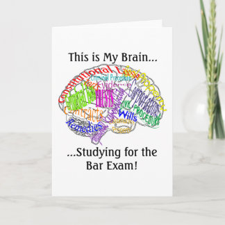 Das ist mein Gehirn...Bar Exam Karte