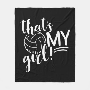 Das ist mein Girl Proud Volleyball Mama Volleyball Fleecedecke