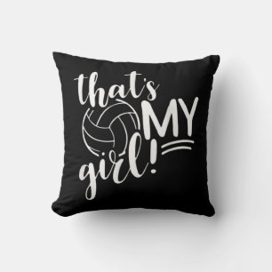 Das ist mein Girl Proud Volleyball Mama Volleyball Kissen
