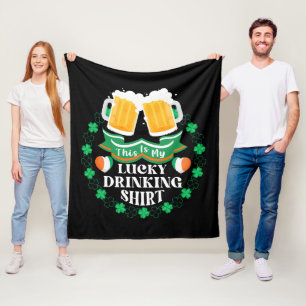 Das ist mein Glück beim Biertrinken am St. Patrick Fleecedecke