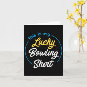 Das ist mein Glück Bowling Shirt Bowling Funny Bow Karte (Gelbe Blume)