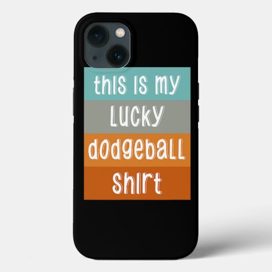 Das ist mein Glück Dodgeball Case-Mate iPhone Hülle (Rückseite)