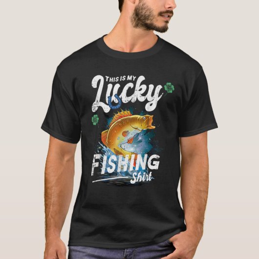 Das ist mein glücklicher Fischfang T-Shirt (Vorderseite)