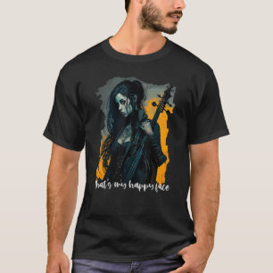 Das ist mein glücklicher Mittwoch Gesicht Goth Sti T-Shirt
