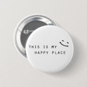Das ist mein glücklicher Ort, einfach modernes Des Button (Vorne & Hinten)