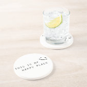 Das ist mein glücklicher Ort, einfach modernes Des Untersetzer (Seite)