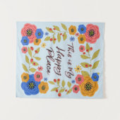 Das ist mein glücklicher Ort klein Wandteppich (Vorderseite (Horizontal))